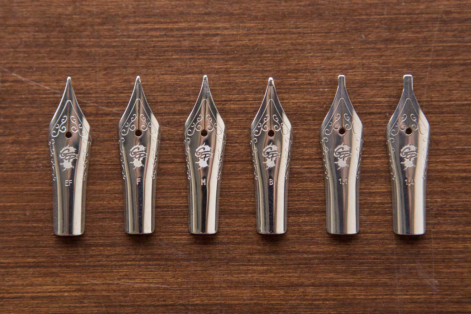 Goulet #5 polished steel nibs