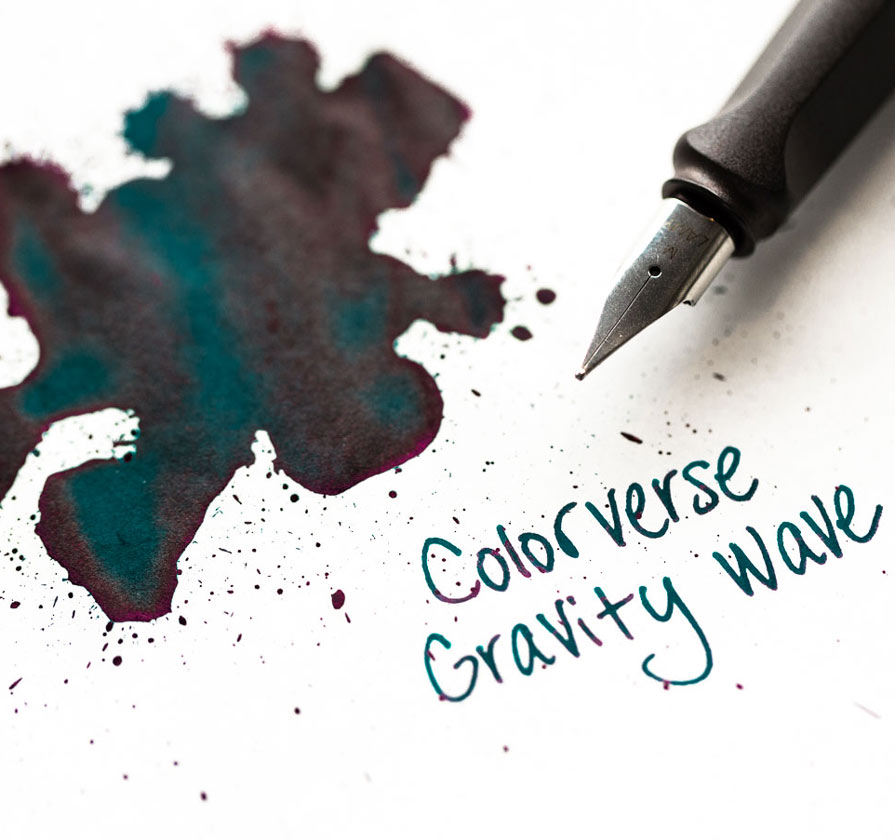 Colorverse gravity wave ink splatter