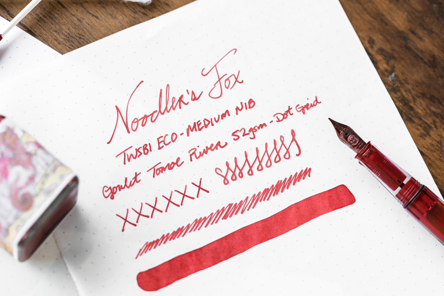 Noodlers Ink Review – Reds – FOUNTAIN PEN INK ART