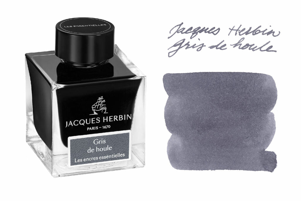Jacques Herbin Gris de Houle grey fountain pen ink bottle