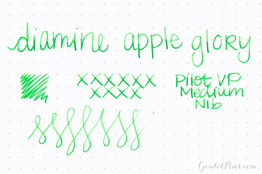 Diamine Apple Glory ink sample
