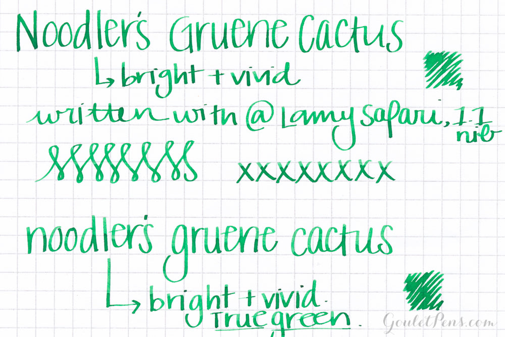 Noodler's Guene Cactus Green