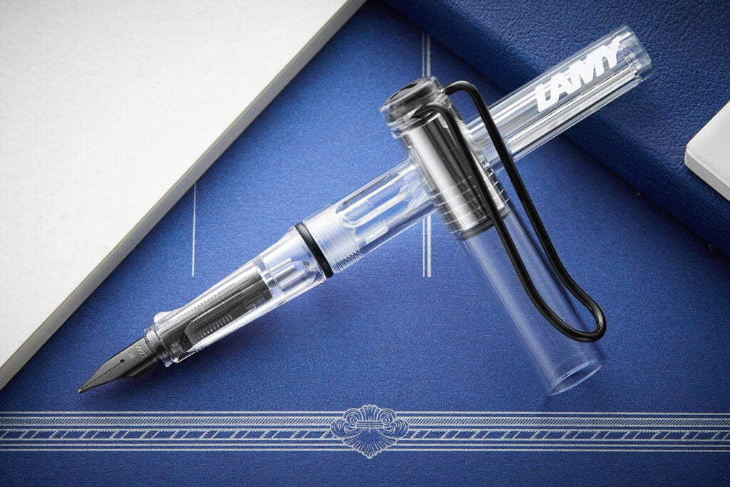 LAMY vista black on dark blue notebook