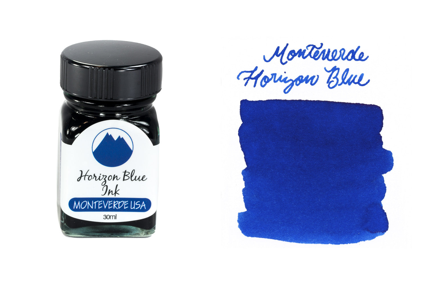 Monteverde Horizon Blue bottled fountain pen ink