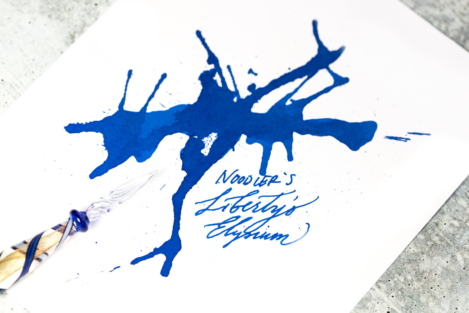 Noodler's Liberty's Elysium ink splatter