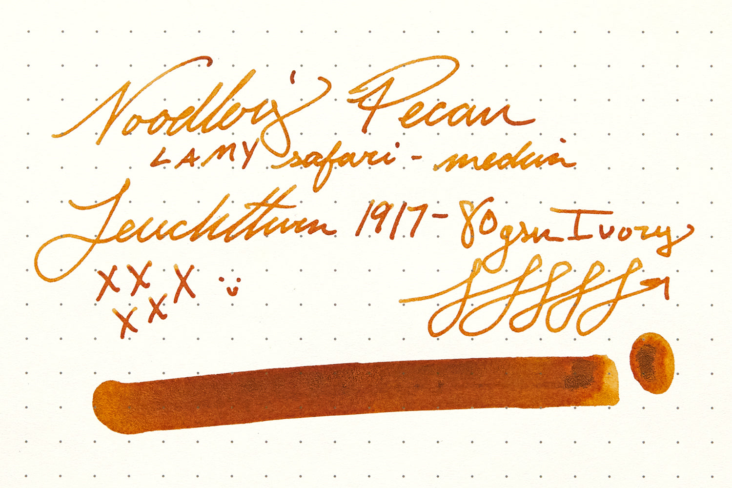 Noodler's Pecan ink on Leuchtturm1917  paper