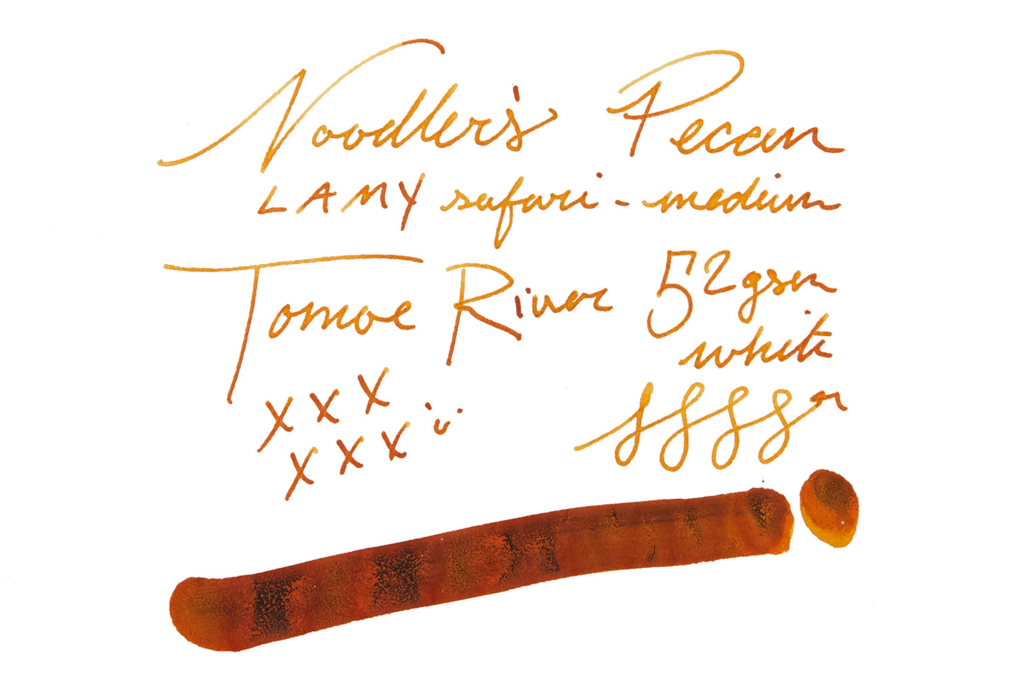 Noodler's Pecan ink on Tomoe River paper