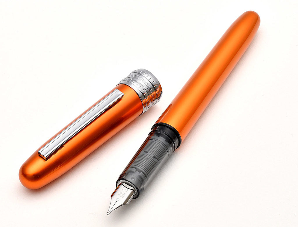 Nova Orange Platinum Plaisir fountain pen