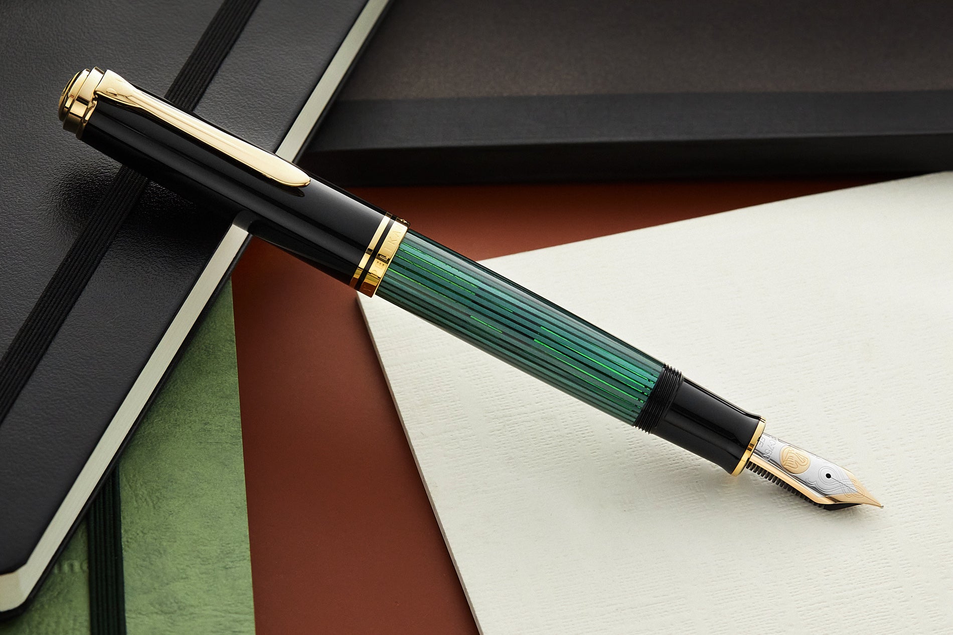 Pelikan M1000 Fountain Pen - Black/Green