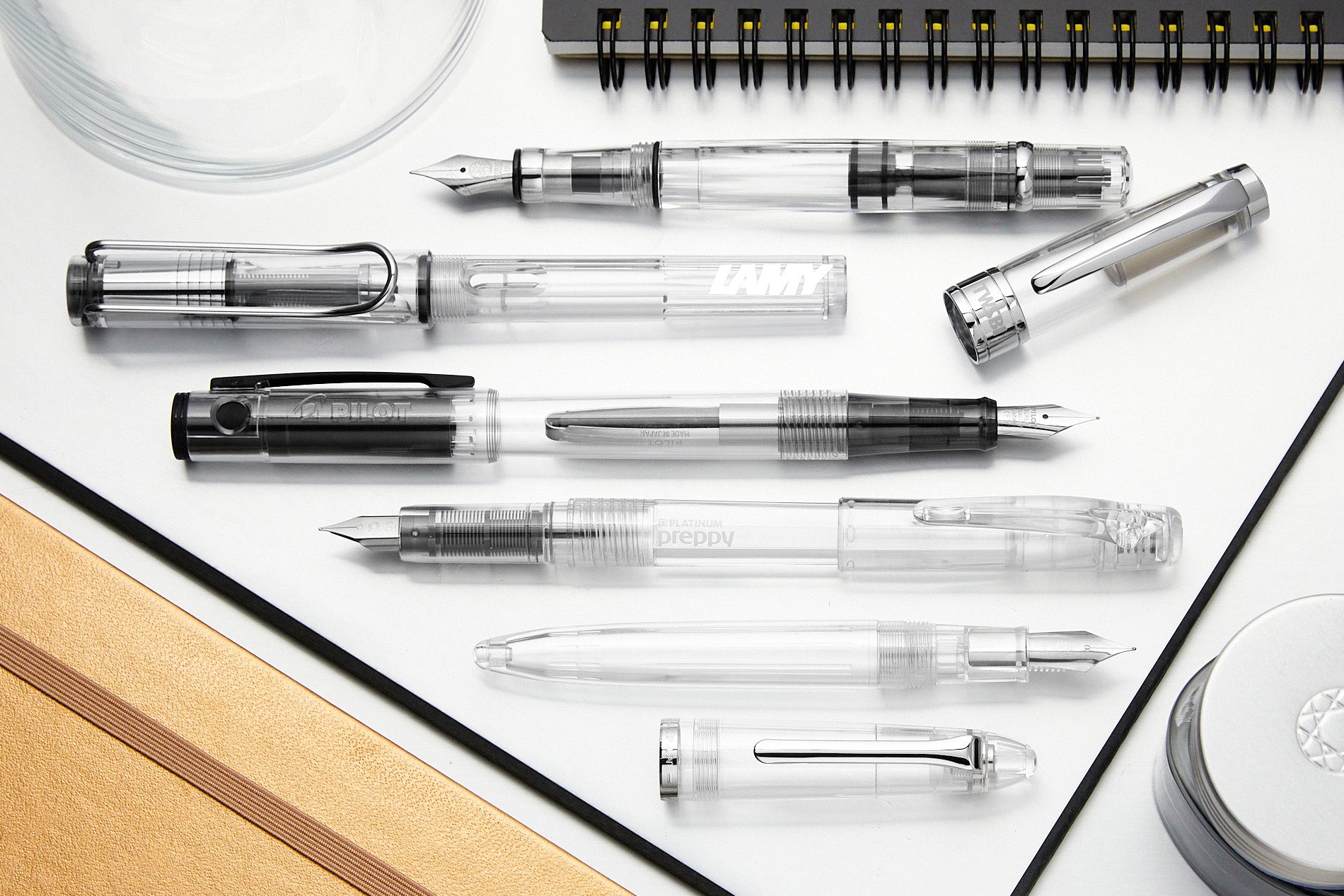 Clear fountain pens