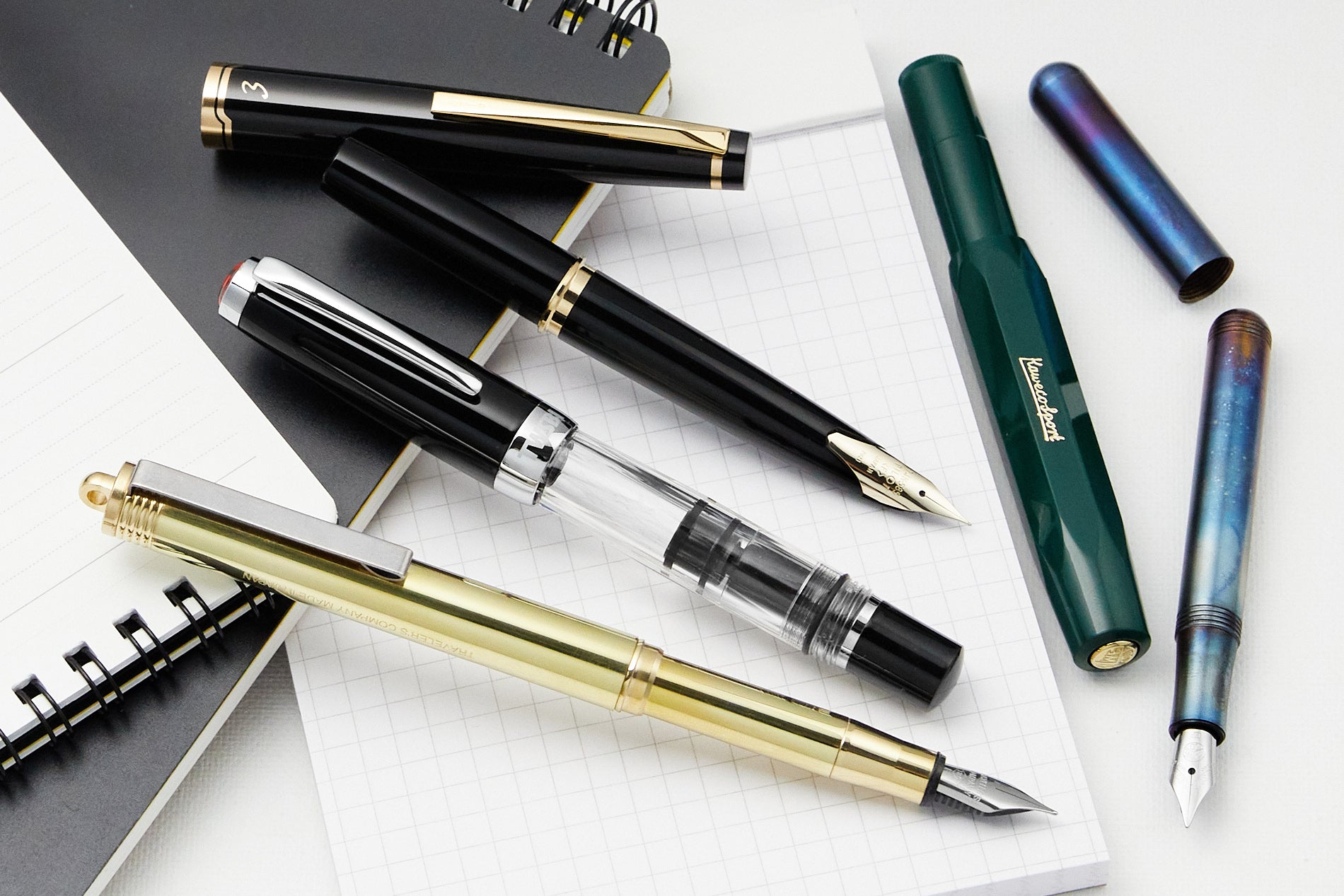 Compact-sized pocket fountain pens