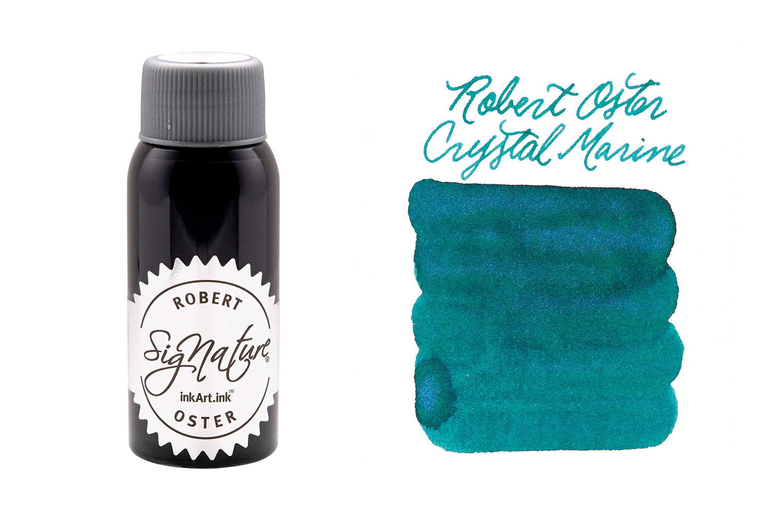 Robert Oster Fountain Pen ink bottle and 1 white swab card