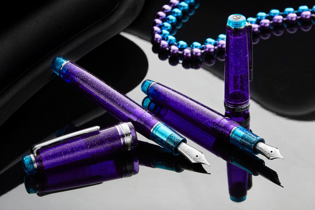 Sailor Pro Gear Northern Lights purple with teal accents