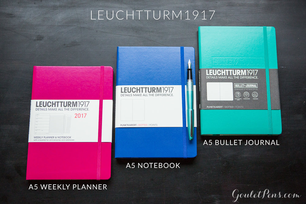 Pilot Bullet Journal Pen and Leuchturm1917 Notebook Starter Set in Emerald  - Medium Point