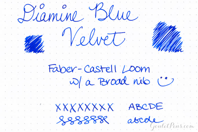 Diamine Blue Velvet Ink Sample The Goulet Pen Company