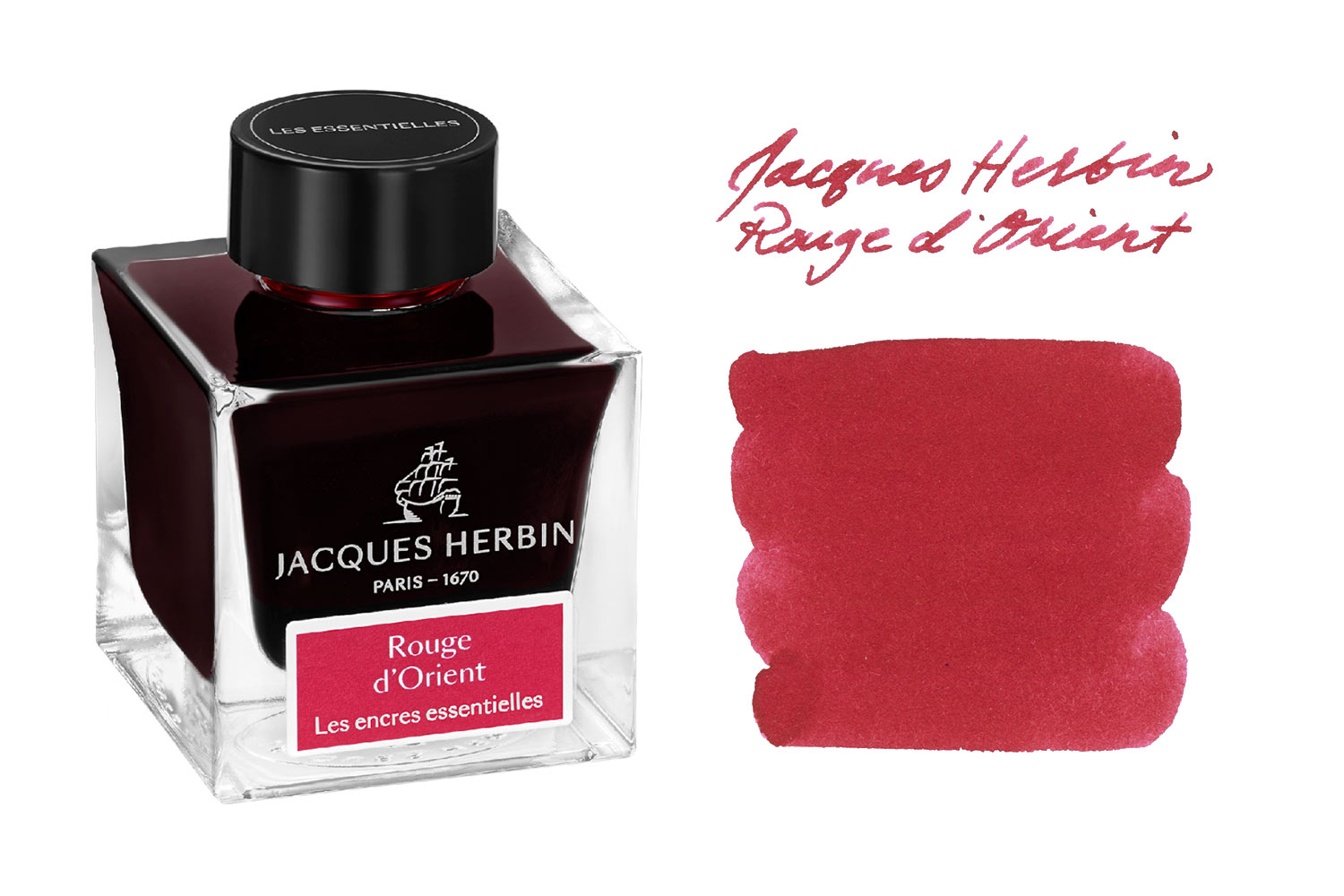 Jacques Herbin Rouge D Orient 50ml Bottled Ink The Goulet Pen Company