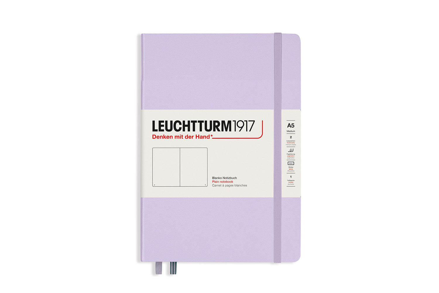 Leuchtturm1917 Medium A5 Notebook - Lilac, Dot Grid - The Goulet Pen Company