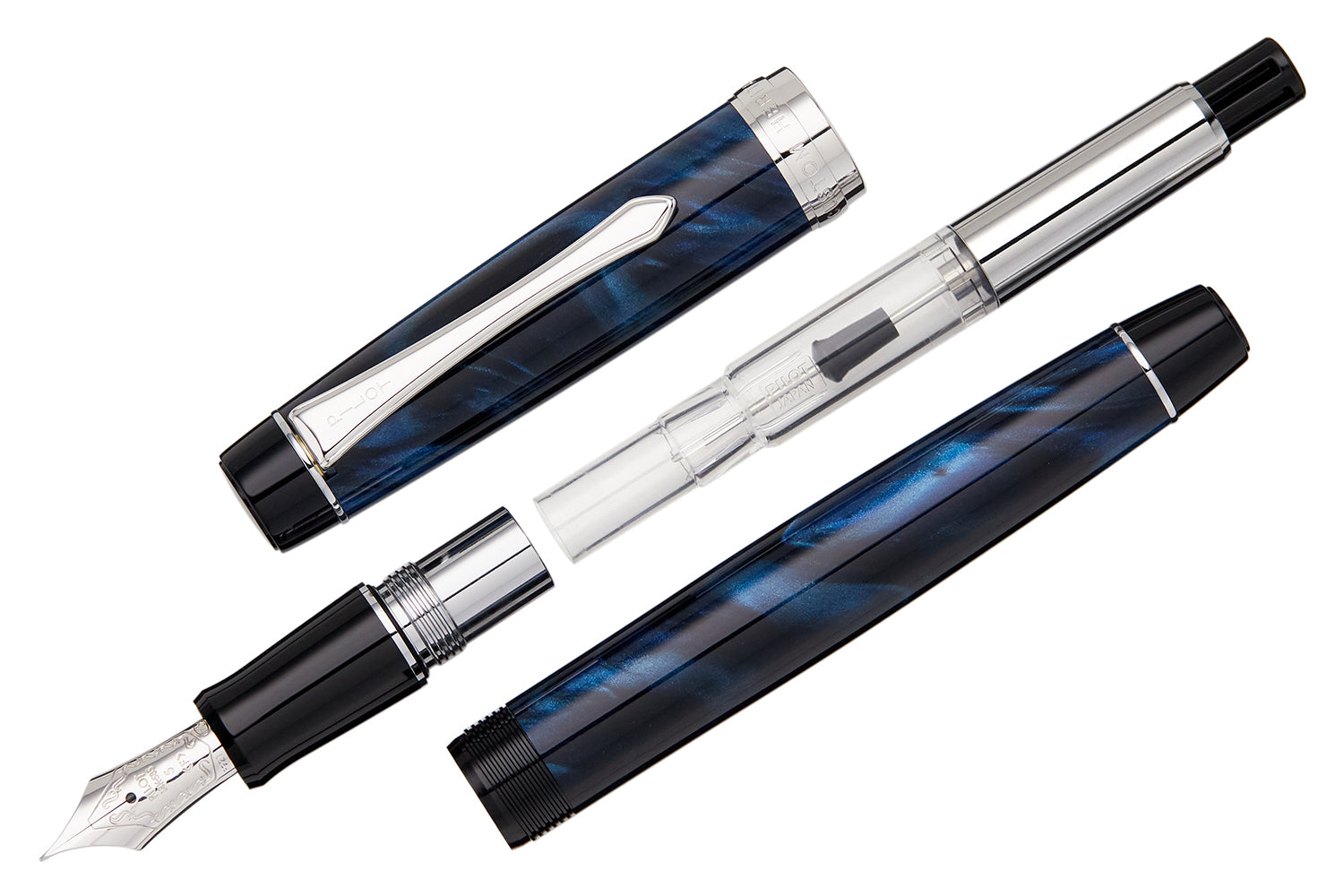 Perforeren schuintrekken Inloggegevens Pilot Custom Heritage SE Fountain Pen - Blue Marble - The Goulet Pen Company