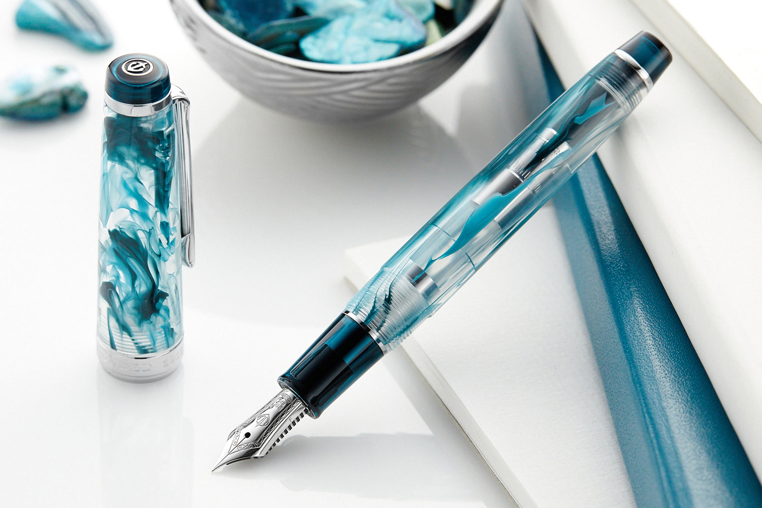 hoofdonderwijzer druiven Susteen Sailor Pro Gear Slim Veilio Fountain Pen - Blue Green (Limited Product -  The Goulet Pen Company
