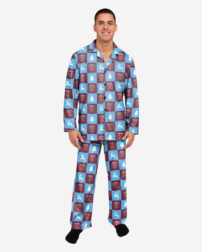 West Ham United FC Button Up Pyjamas FOCO | UK & IRE