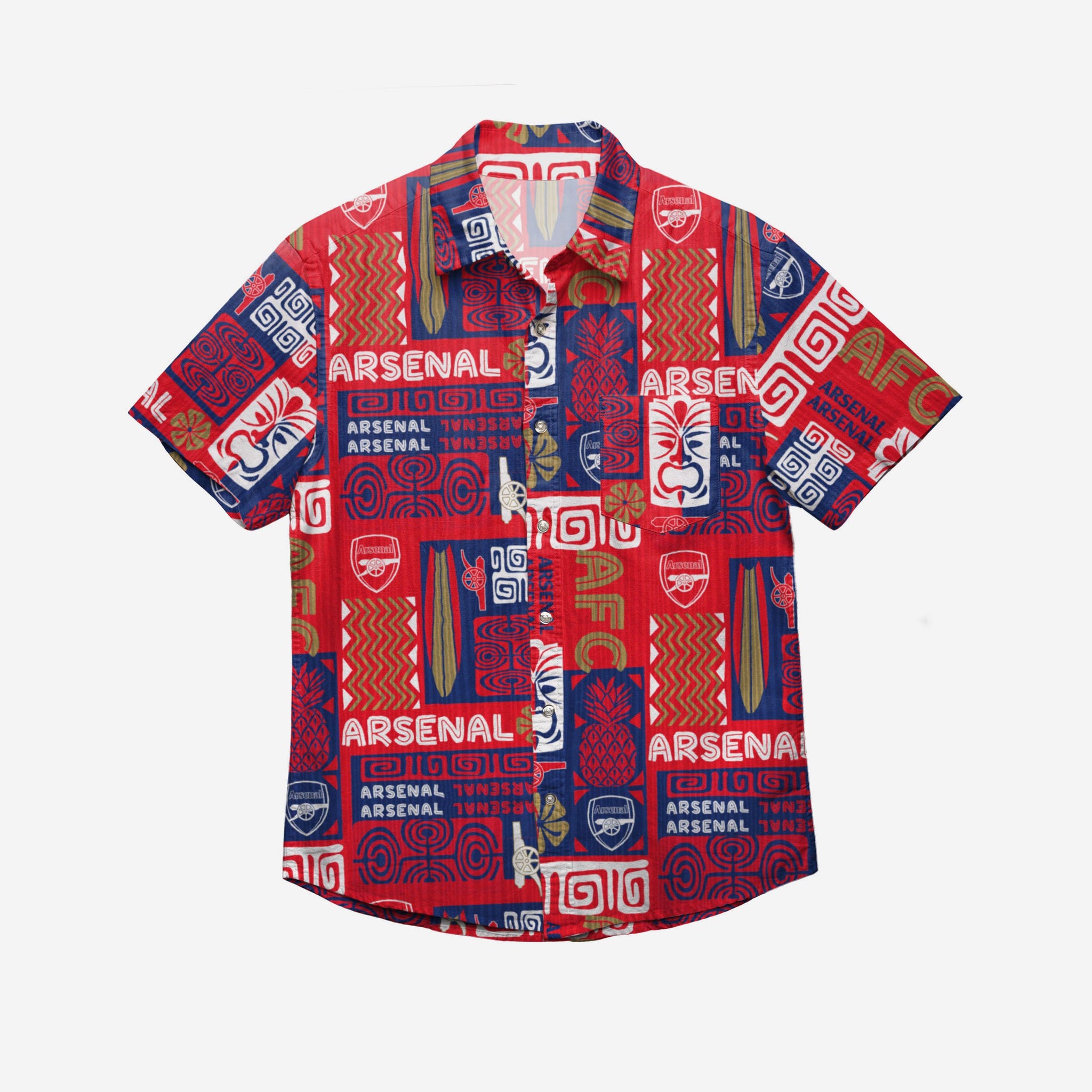 Arsenal FC Tiki Button Up Shirt FOCO - UK & IRE