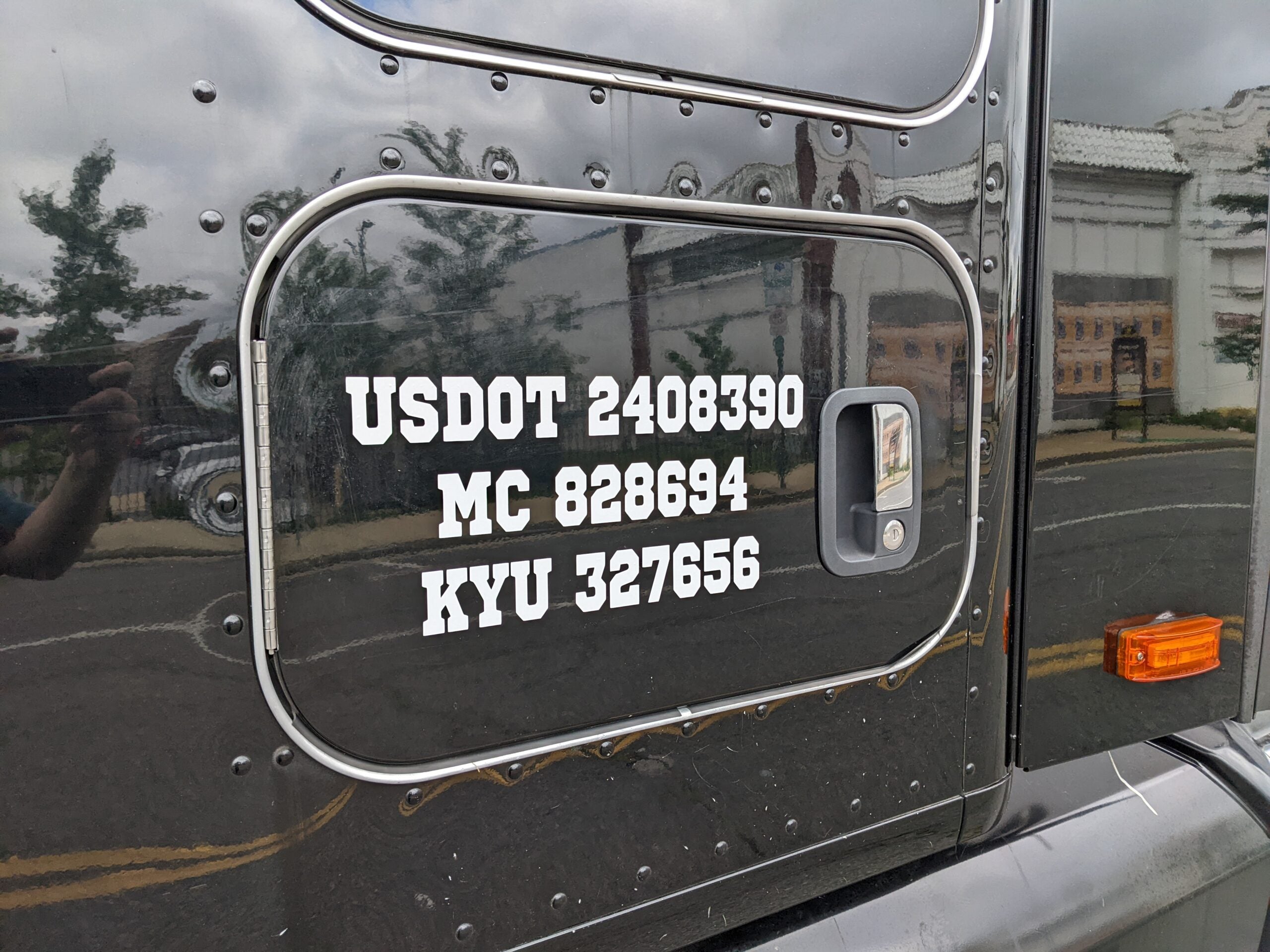 usdot mc kyu number decal sticker lettering