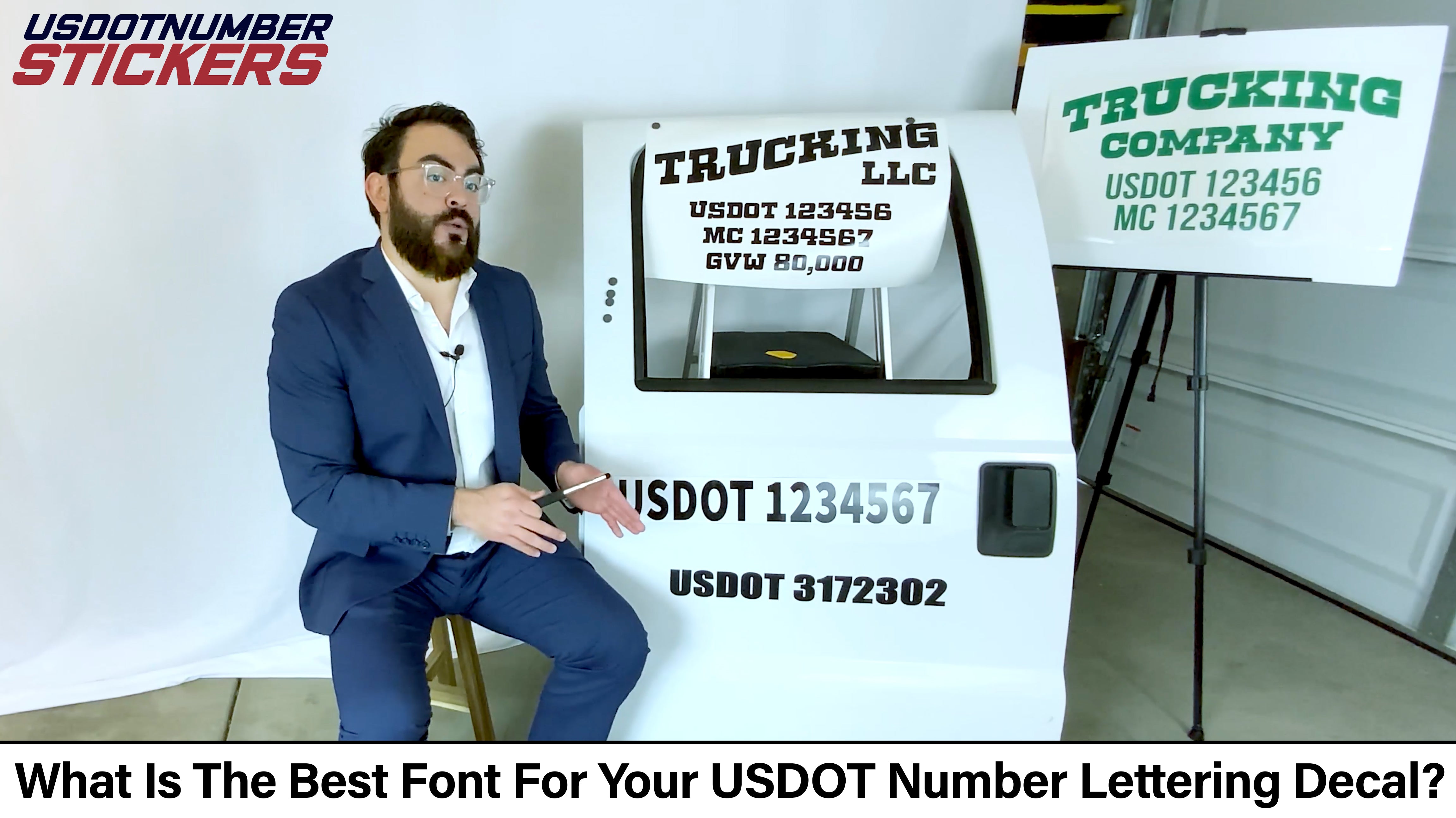 best font for usdot truck lettering decals