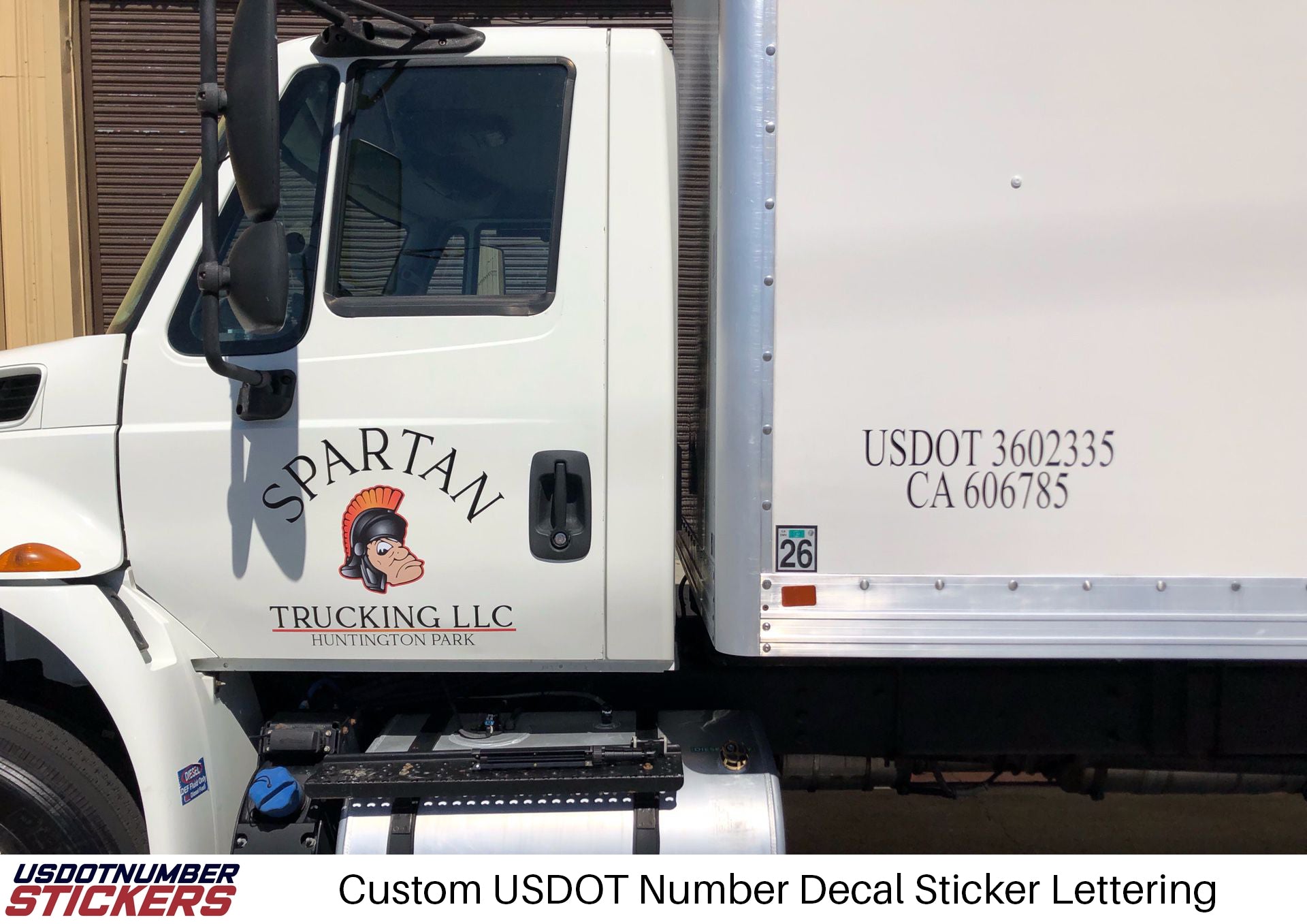 box truck door decal stickers