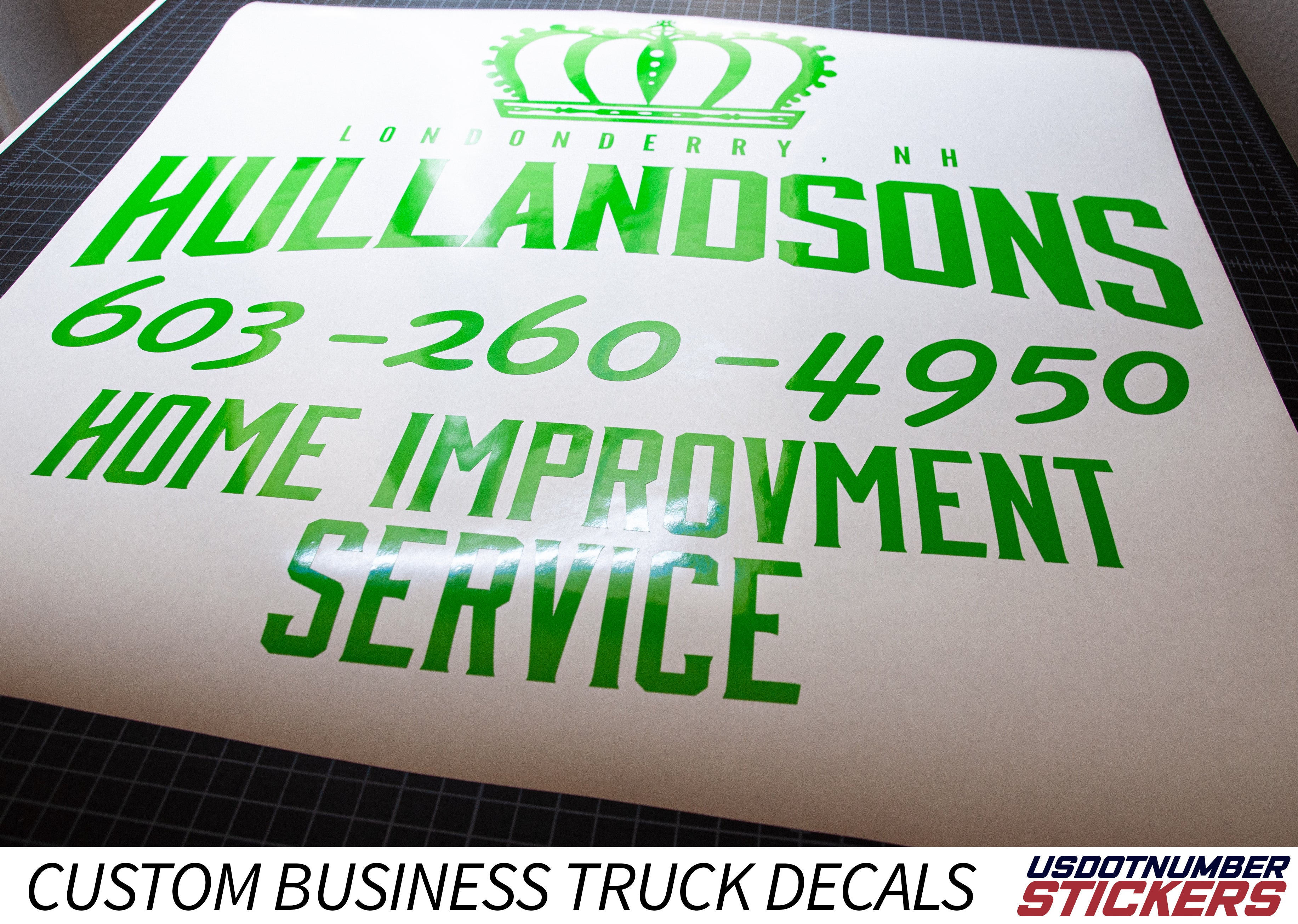 business truck door lettering sticker decals