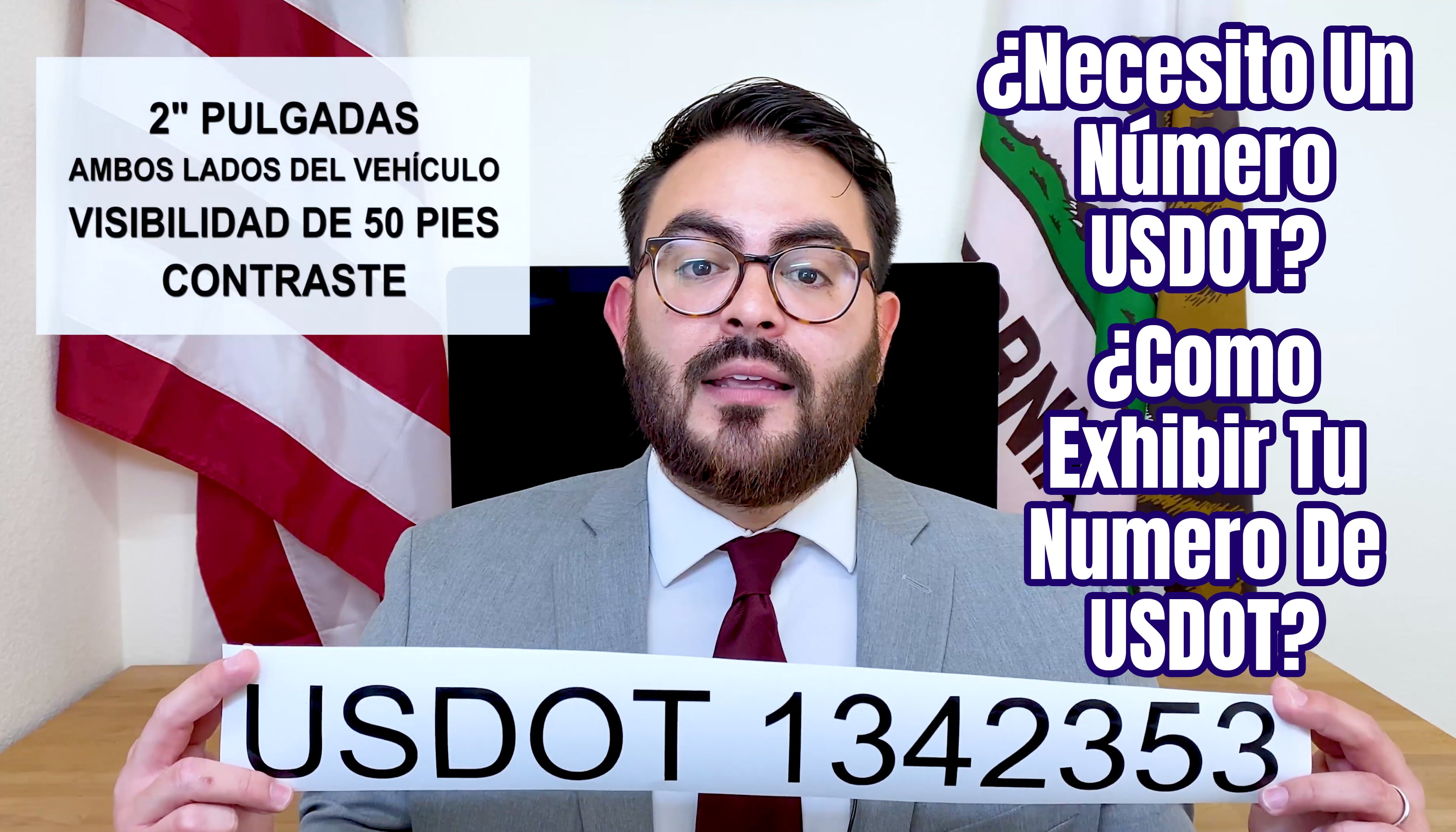 como exhibir tu numero de usdot | how to display your usdot number