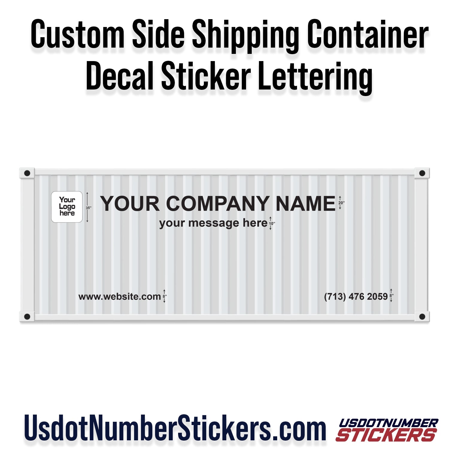 shipping container stickers