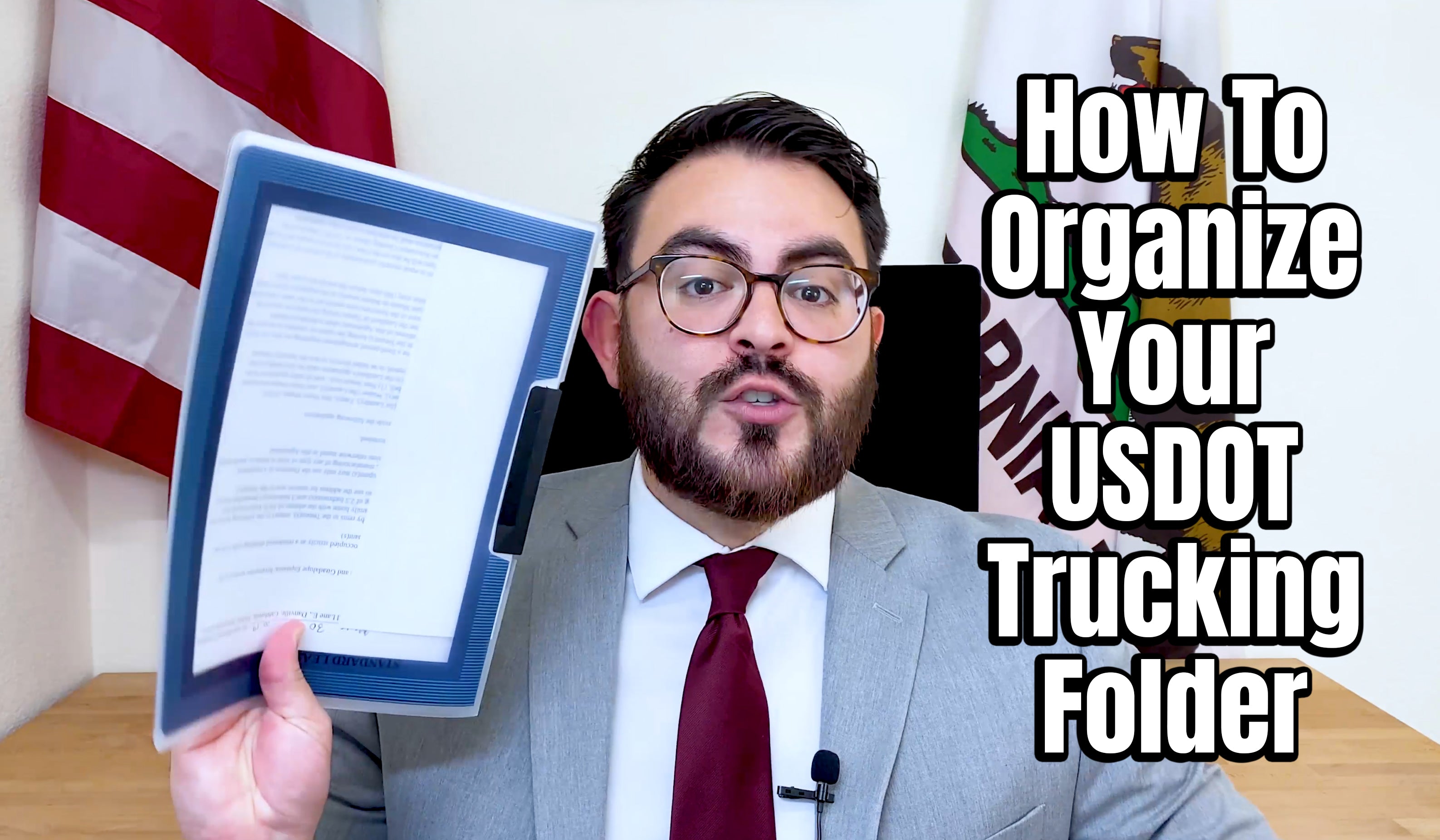 how to organize your usdot trucking folder