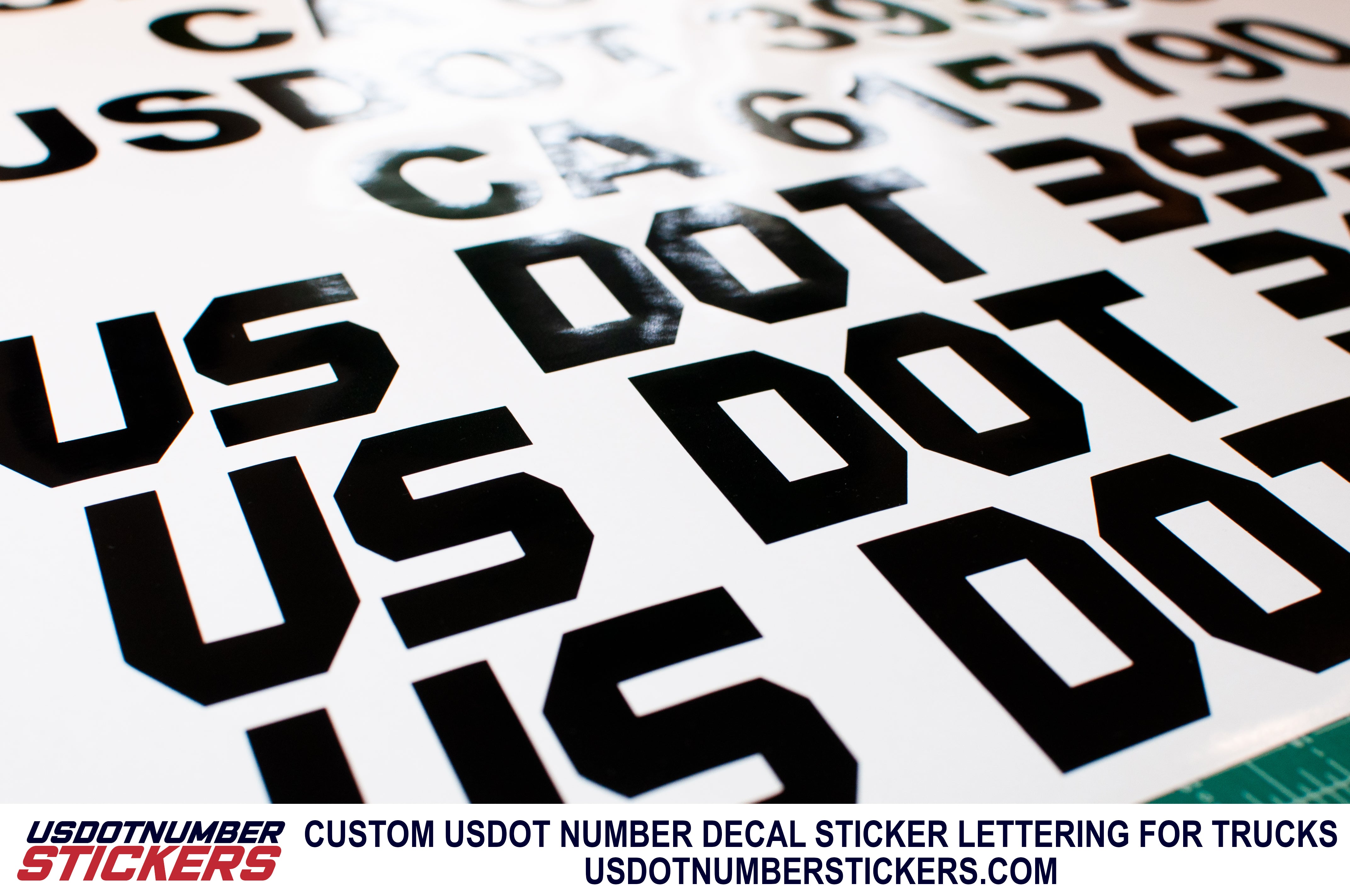 usdot truck lettering sticker
