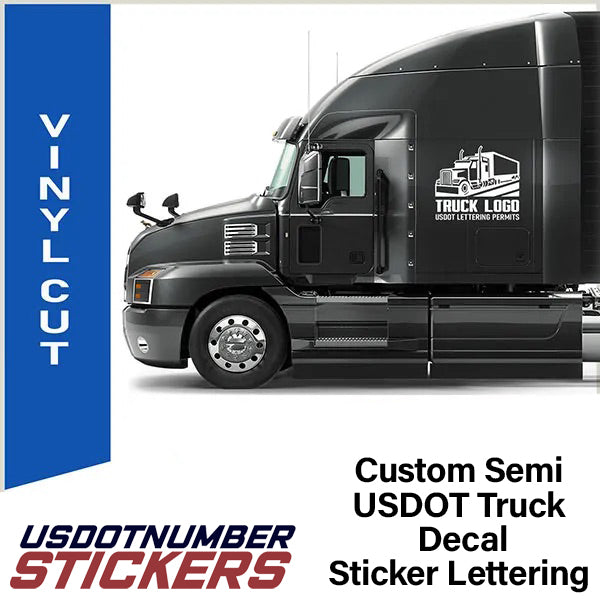custom semi truck sticker decal lettering