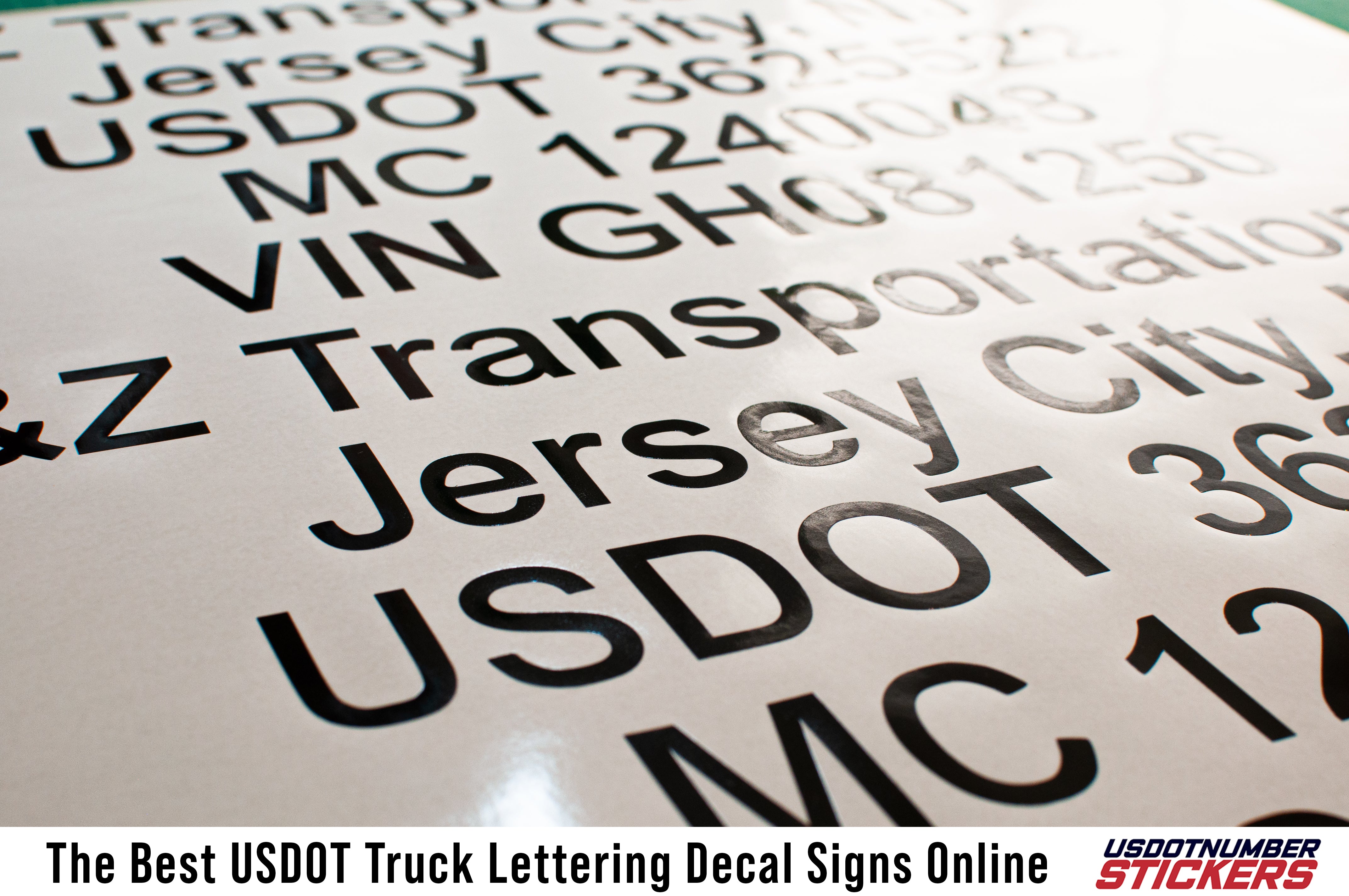 usdot mc truck lettering decals