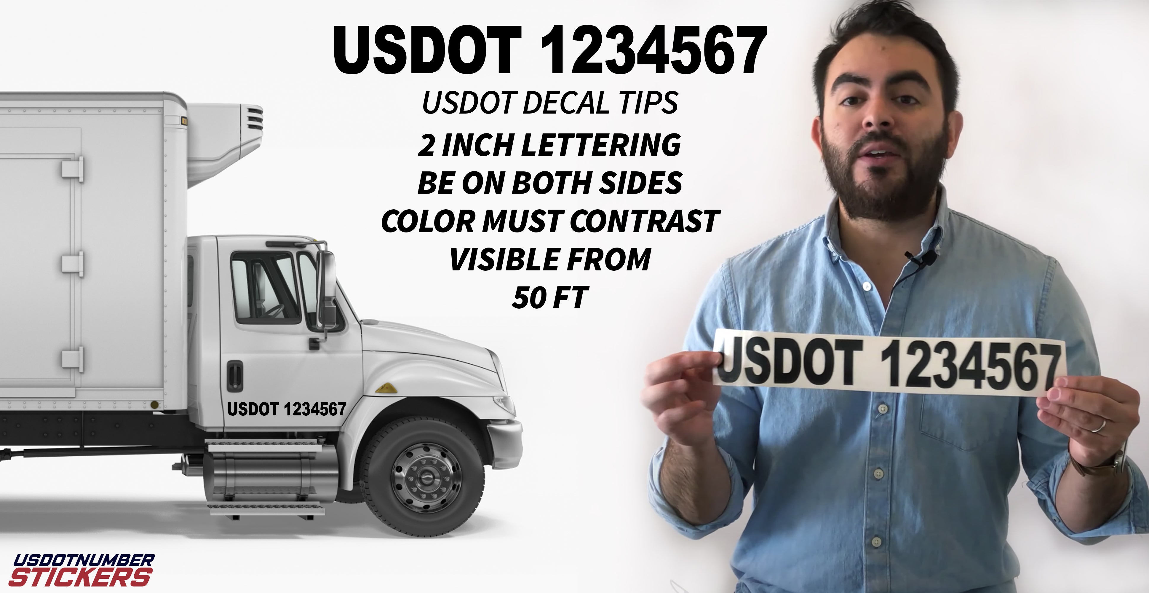 usdot number decal lettering tips for commercial trucks 