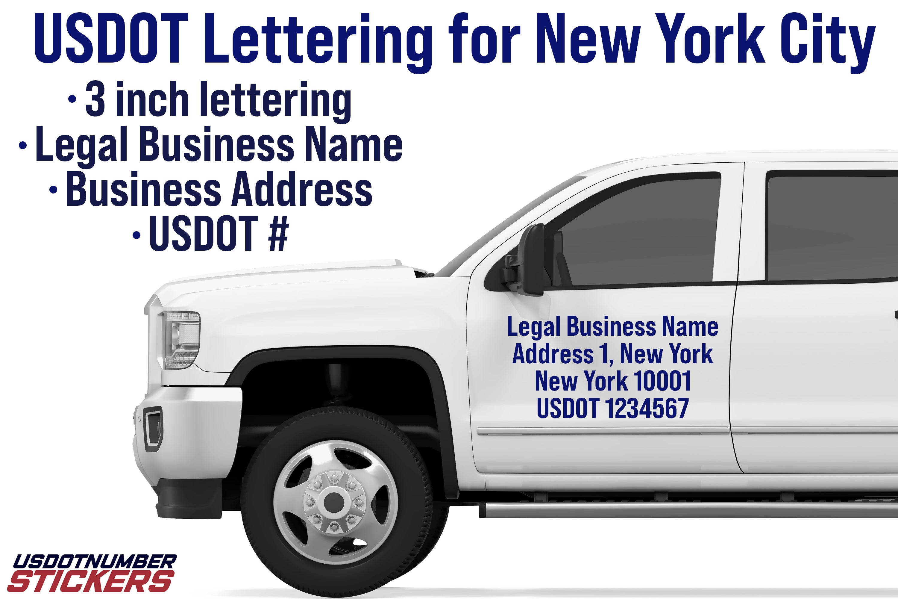 usdot lettering for new york city