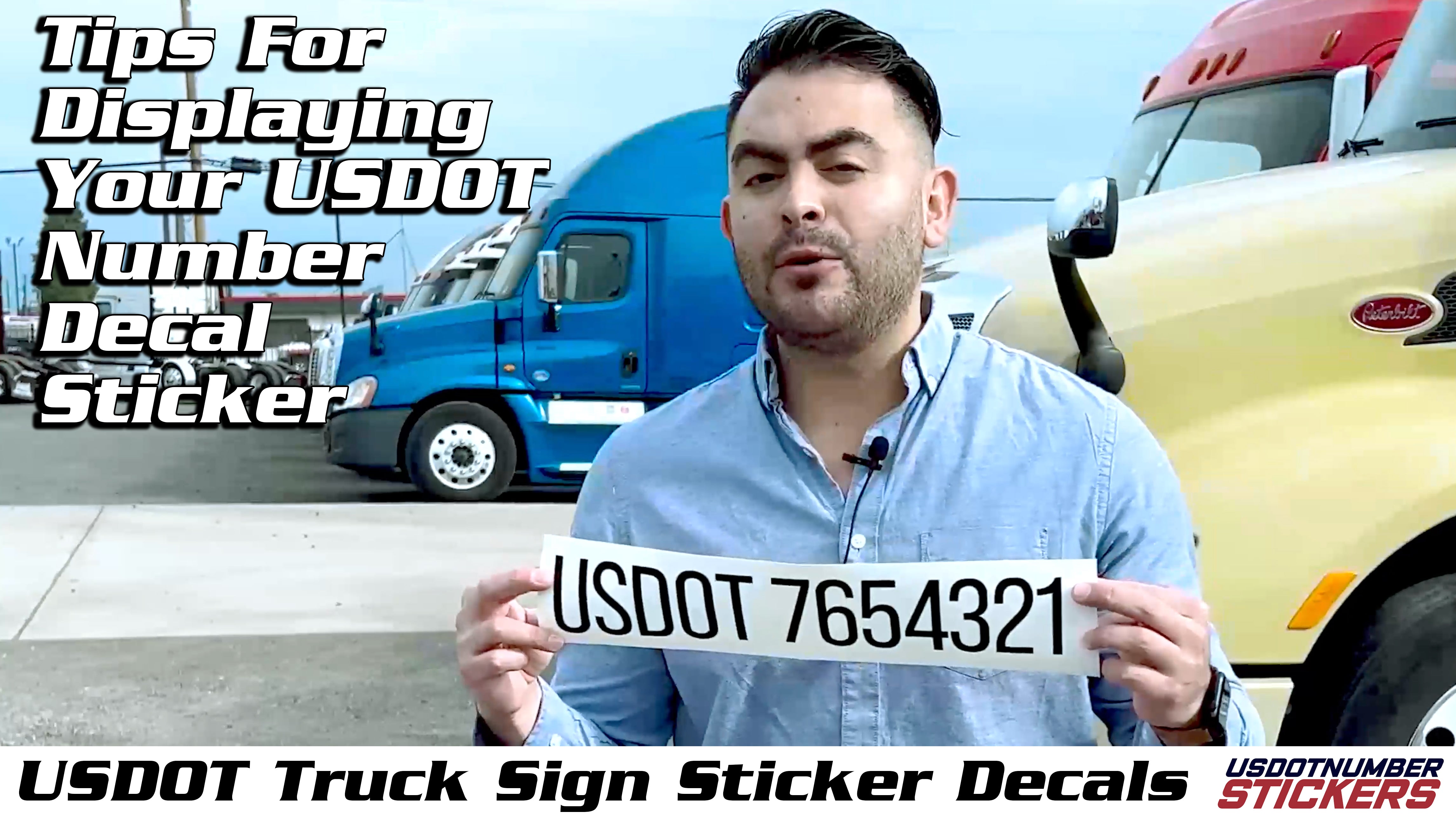 usdot decal sticker lettering rules and regulations for compliance 