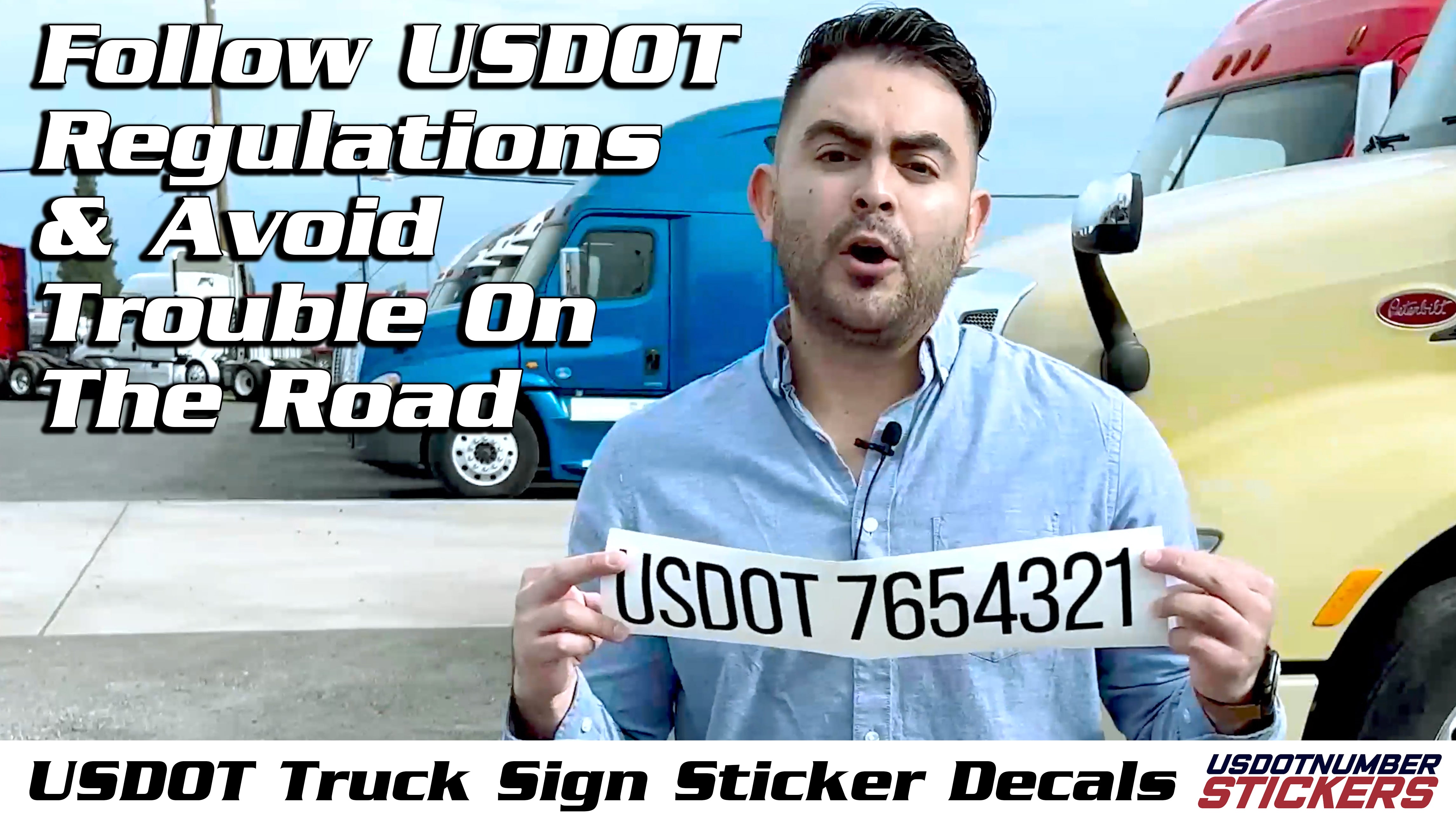 usdot truck decal stickers