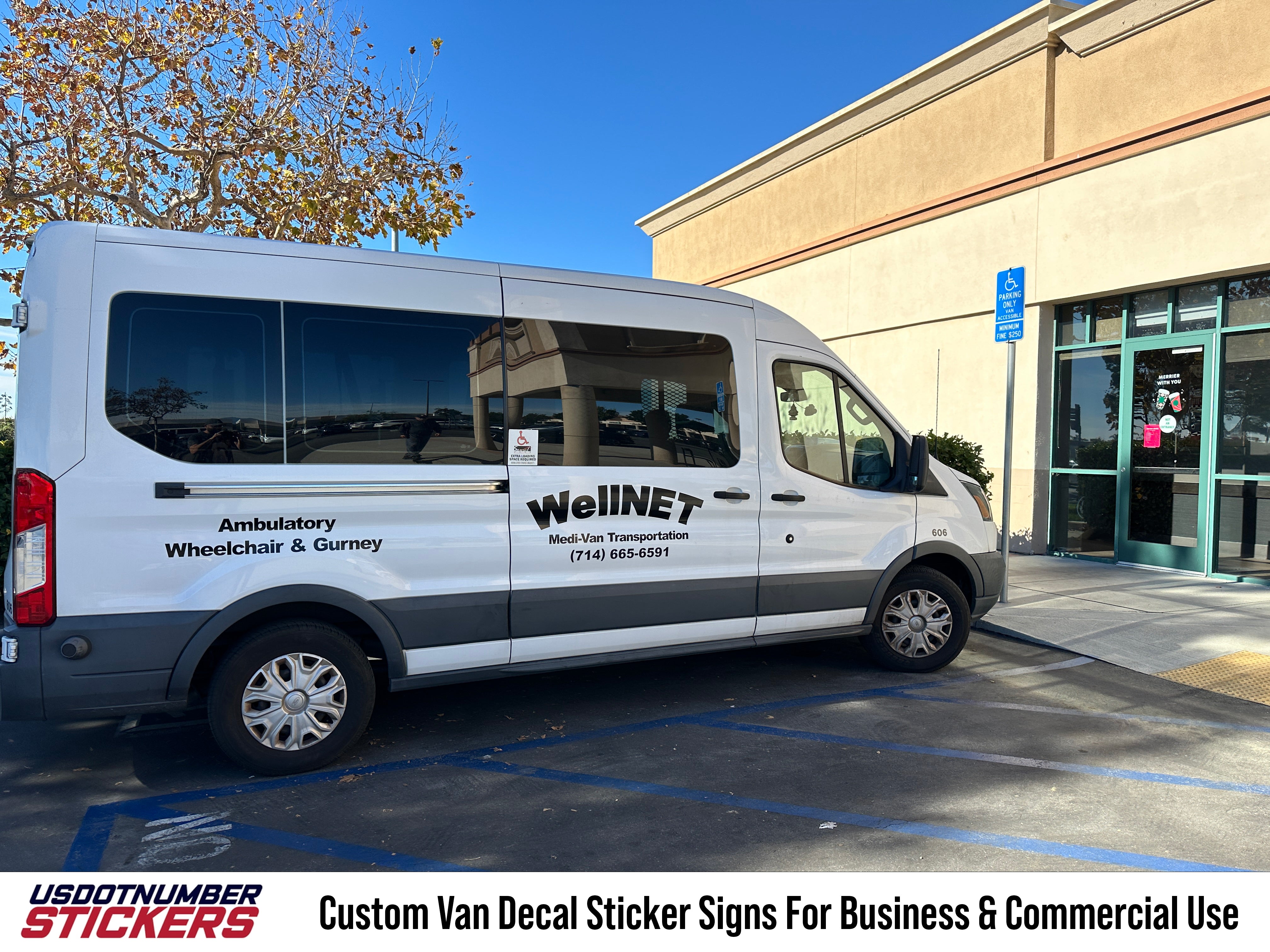 custom business van decal stickers for sprinters
