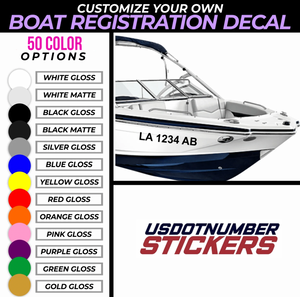 Commercial Boat Hull ID Number Decals