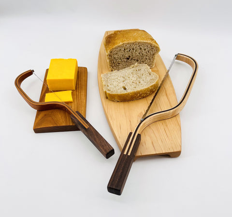 Bread Bow Knife and Bread Board