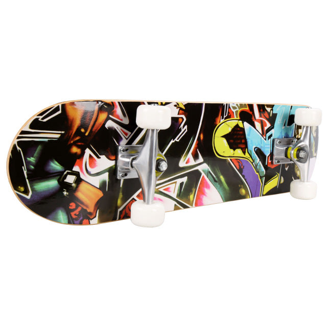 Skull Pattern Pro Skateboard for Extreme Sports - JustPeriDrive