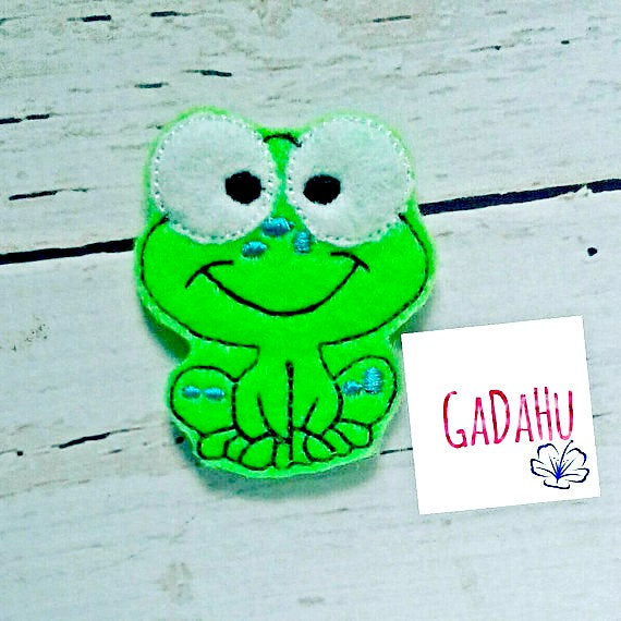 Download Cute Frog feltie. Embroidery Design 4x4 hoop Instant ...