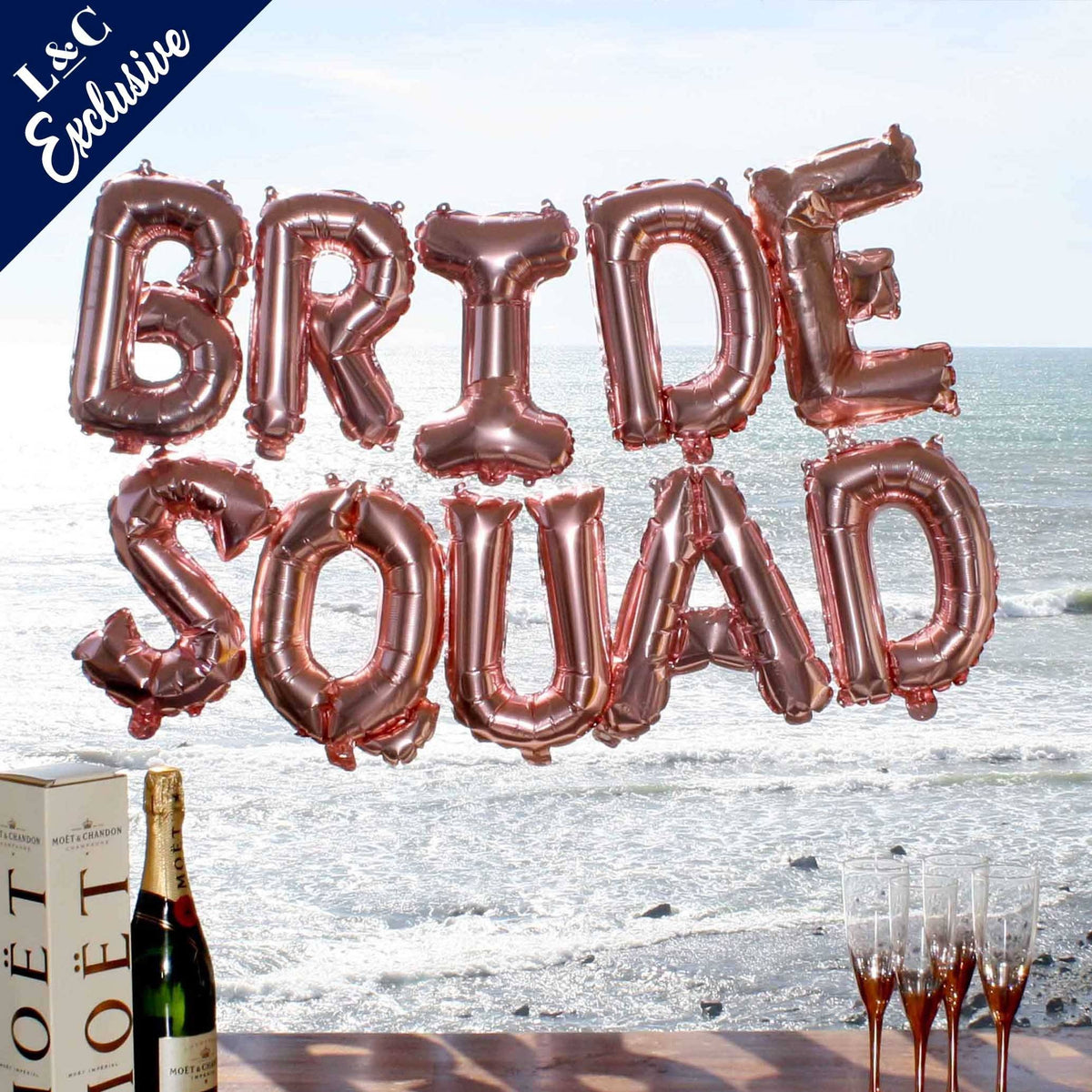Bride Squad Rose Gold Balloons Lively Co