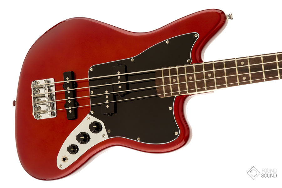 fender jaguar bass red