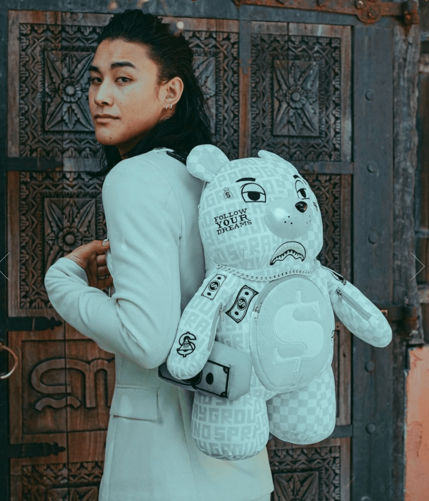 THE GLOBAL EXPEDITION MONEYBEAR TEDDYBEAR BACKPACK