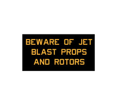 Beware of Jet Blast Decal