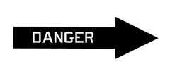 Danger Arrow - Aircraft Marking - Military Decal