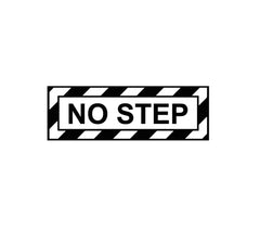 No Step Decal